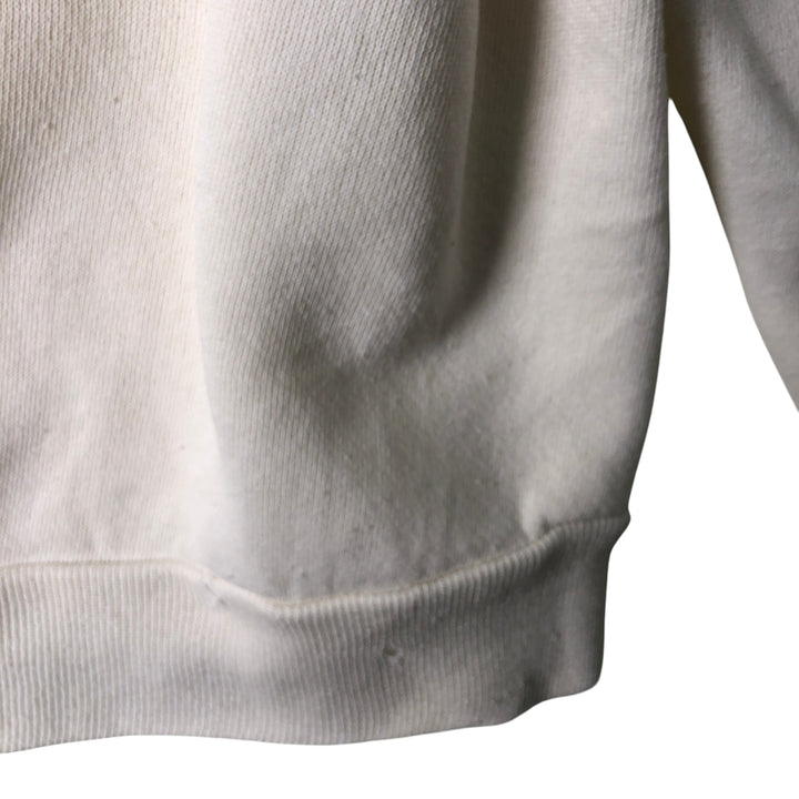 Vintage 1980'S Tultex college sweatshirt, made in the USA, size M, men's polyester white type Vintage Second Hand