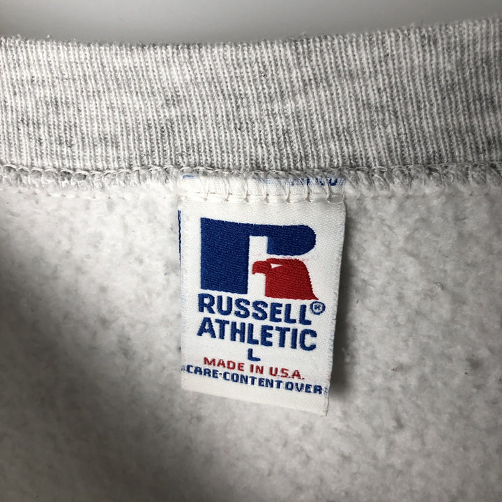 Vintage 1990'S Russell Pennsylvania State University college sweatshirt, made in the USA, size L, men's cotton gray type Vintage Second Hand