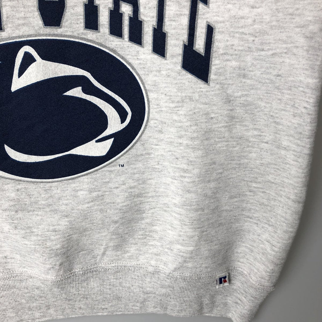 Vintage 1990'S Russell Pennsylvania State University college sweatshirt, made in the USA, size L, men's cotton gray type Vintage Second Hand