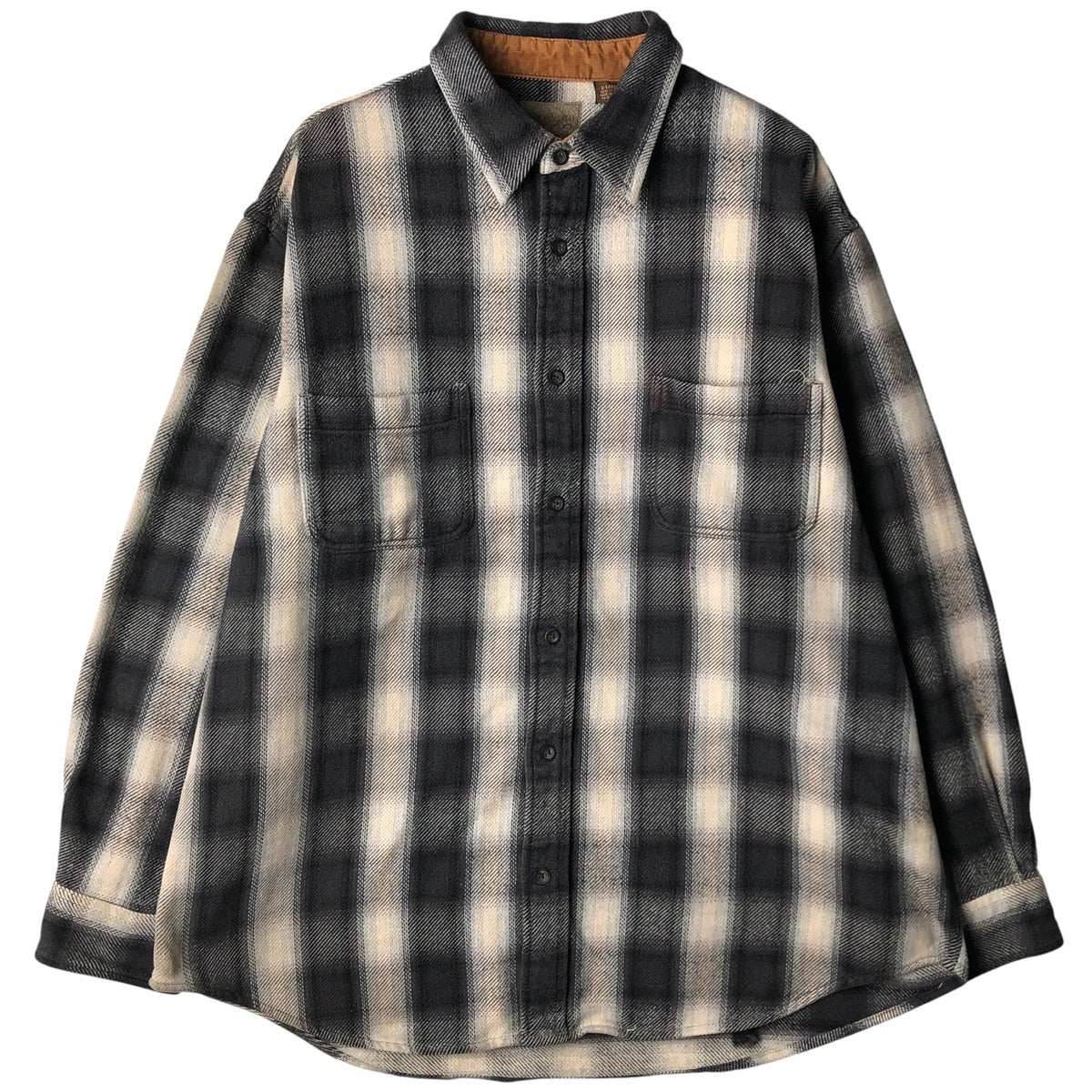 90s-00'S St. John's Bay long-sleeved heavy flannel check shirt