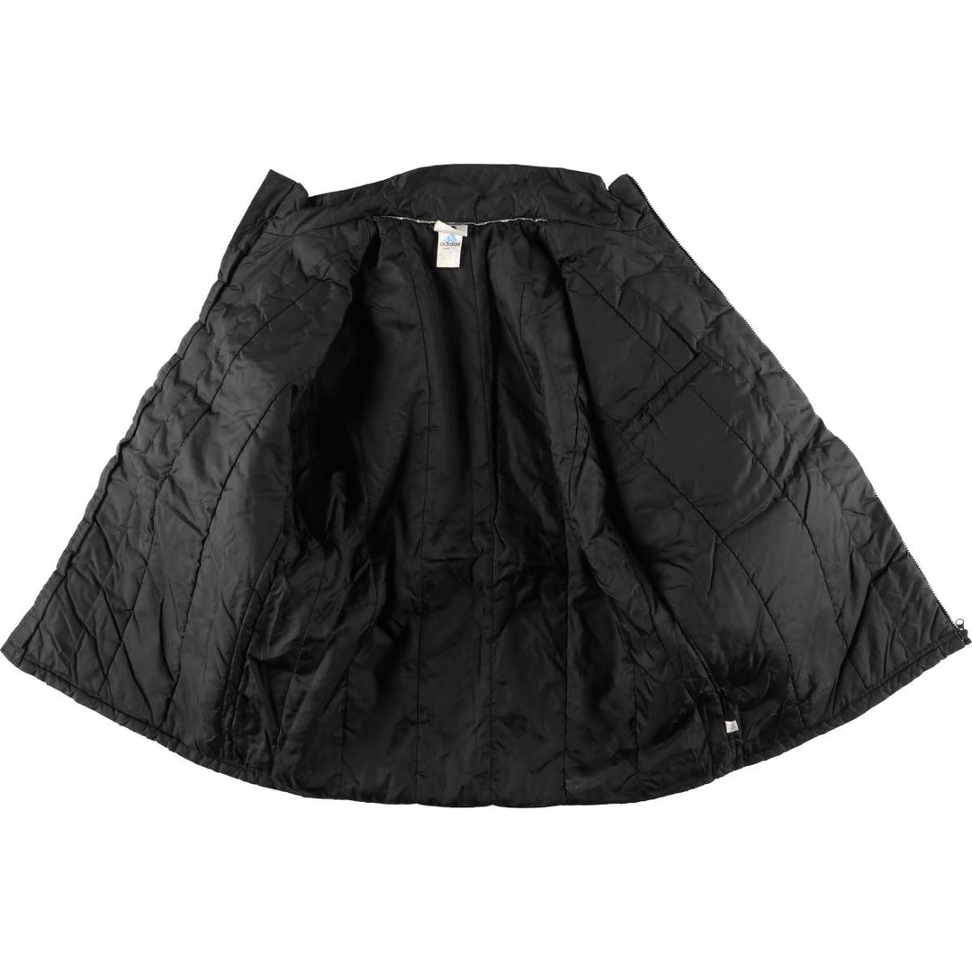 Vintage 90'S Adidas padded puffer jacket, size L, men's Nylon black type Vintage Second Hand