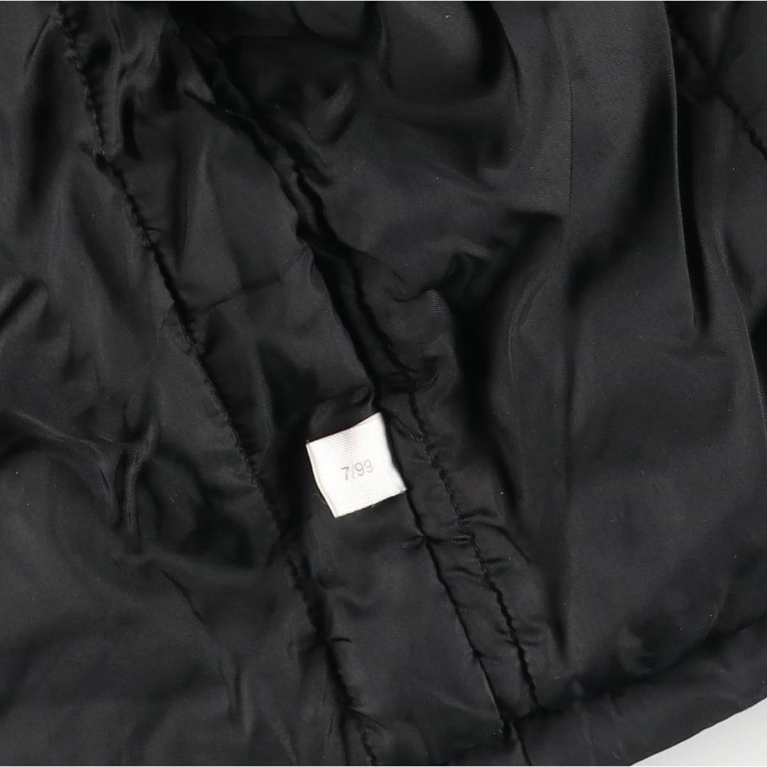 Vintage 90'S Adidas padded puffer jacket, size L, men's Nylon black type Vintage Second Hand