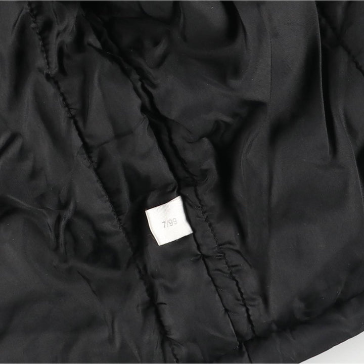 Vintage 90'S Adidas padded puffer jacket, size L, men's Nylon black type Vintage Second Hand