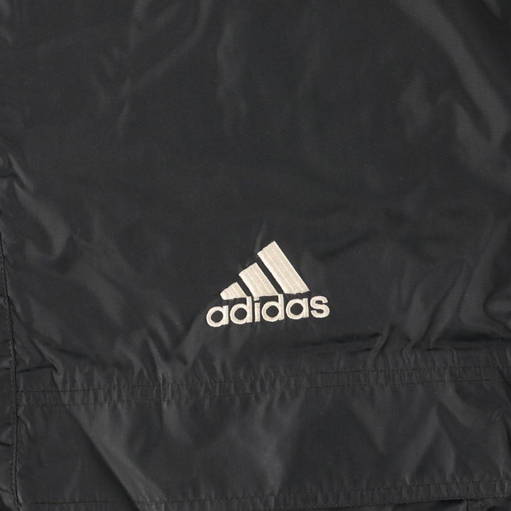 Vintage 90'S Adidas padded puffer jacket, size L, men's Nylon black type Vintage Second Hand
