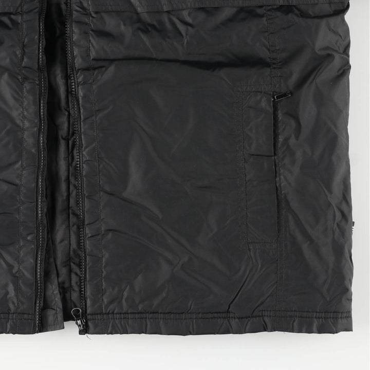Vintage 90'S Adidas padded puffer jacket, size L, men's Nylon black type Vintage Second Hand