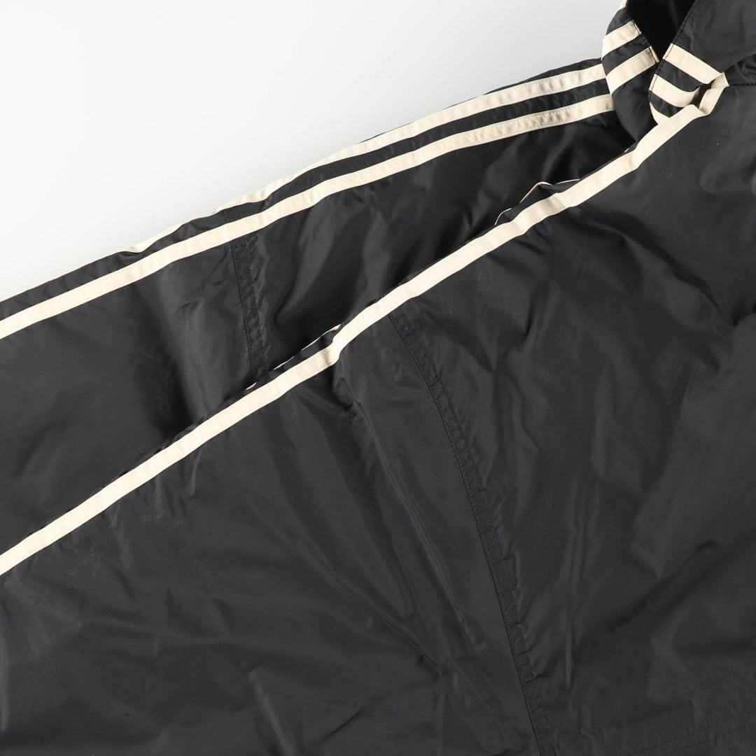 Vintage 90'S Adidas padded puffer jacket, size L, men's Nylon black type Vintage Second Hand