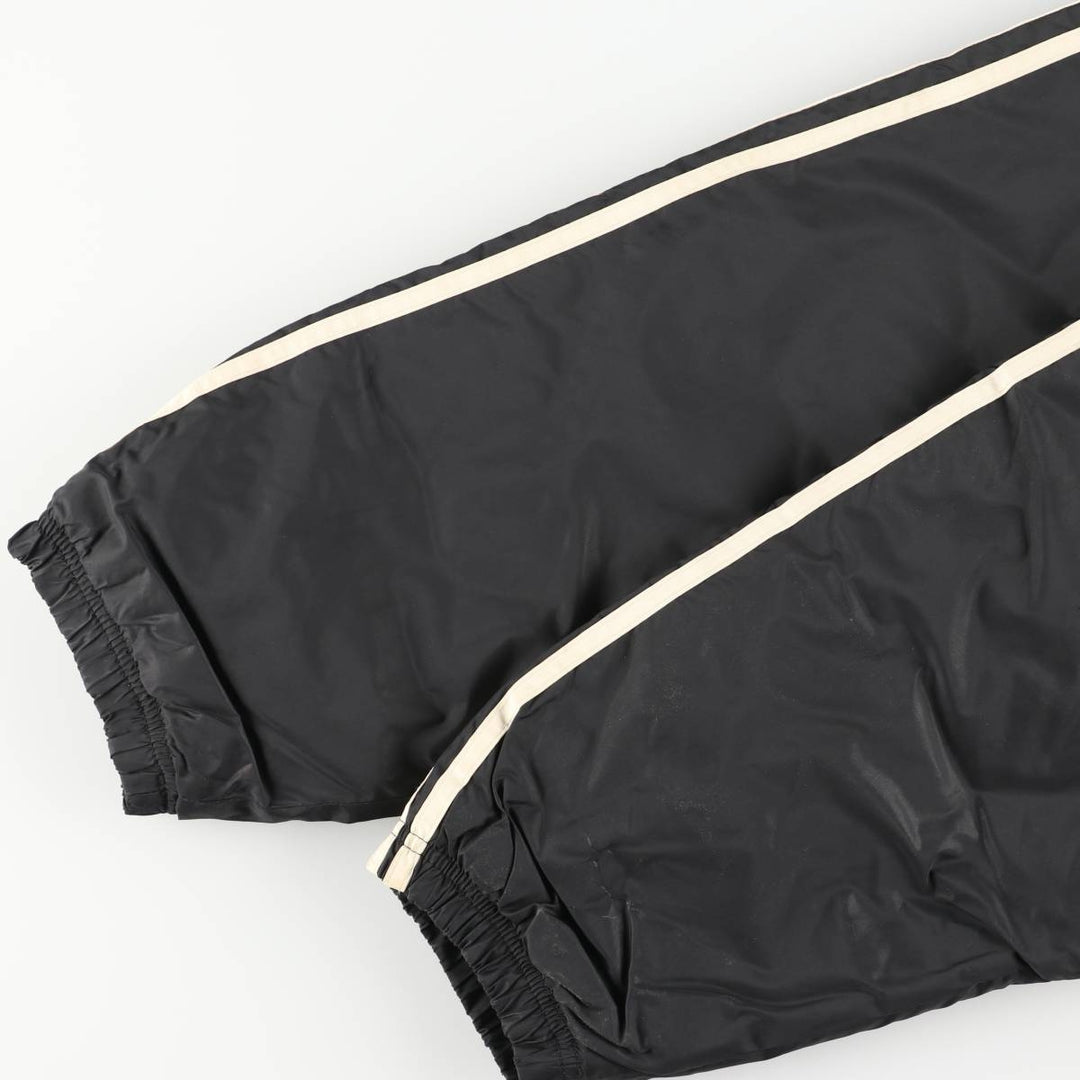 Vintage 90'S Adidas padded puffer jacket, size L, men's Nylon black type Vintage Second Hand