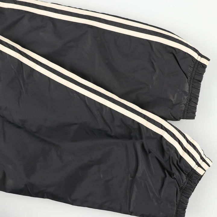 Vintage 90'S Adidas padded puffer jacket, size L, men's Nylon black type Vintage Second Hand