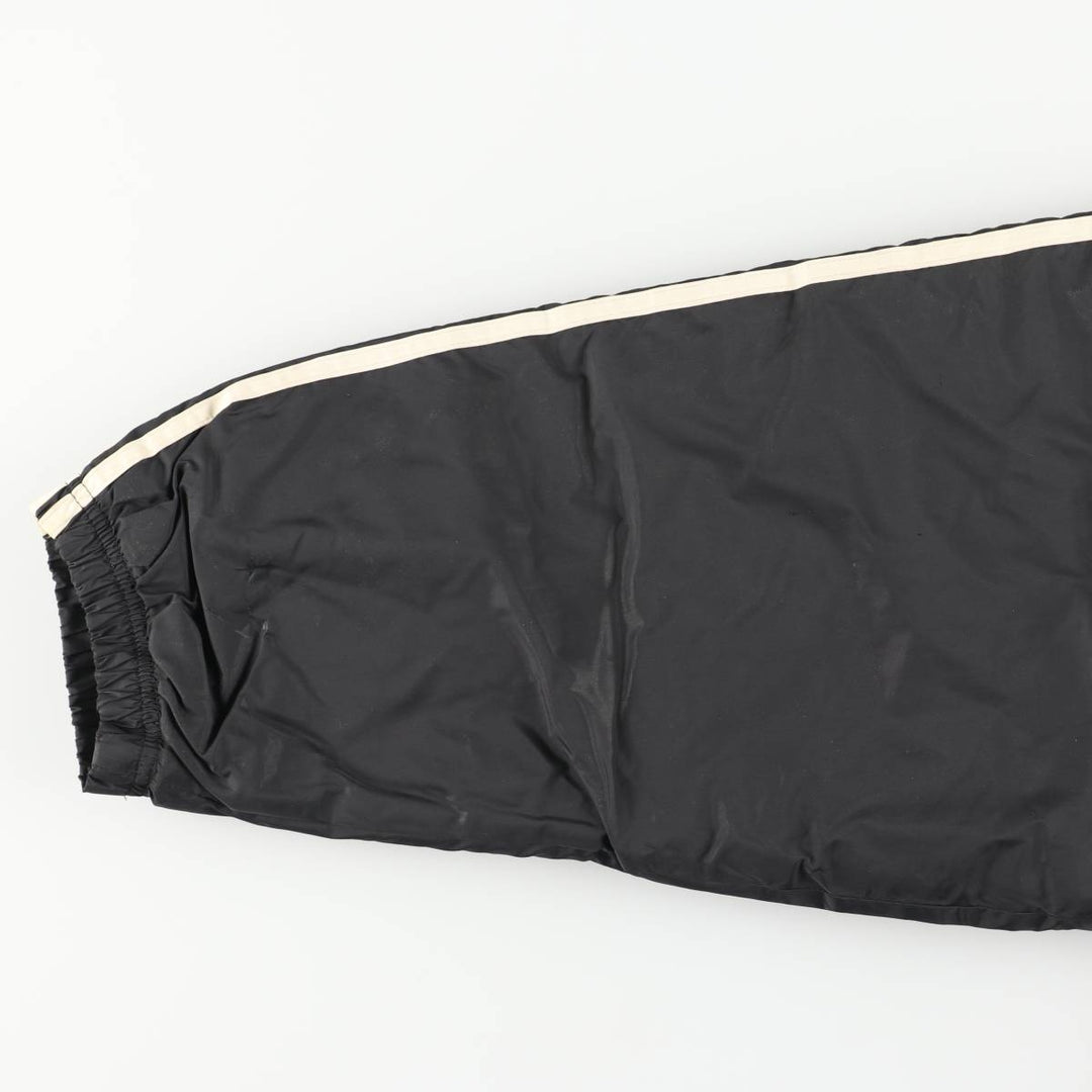 Vintage 90'S Adidas padded puffer jacket, size L, men's Nylon black type Vintage Second Hand