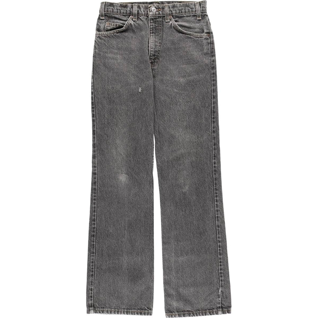 Vintage 90'S Levi's black denim flared denim pants, made in the USA, women's size L (w29). unclear black type Vintage Second Hand