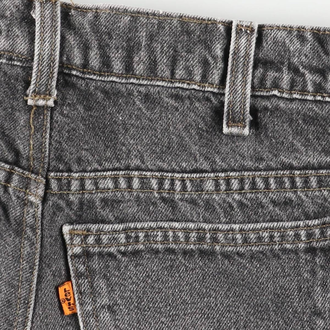 Vintage 90'S Levi's black denim flared denim pants, made in the USA, women's size L (w29). unclear black type Vintage Second Hand