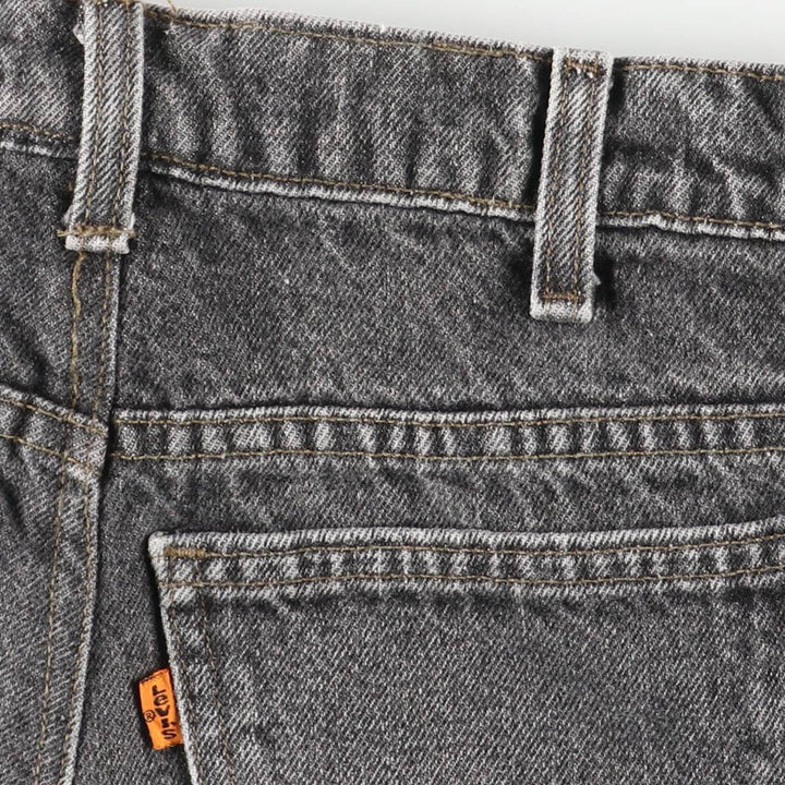 Vintage 90'S Levi's black denim flared denim pants, made in the USA, women's size L (w29). unclear black type Vintage Second Hand