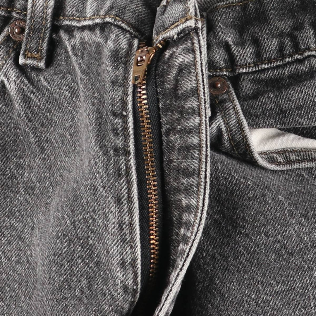 Vintage 90'S Levi's black denim flared denim pants, made in the USA, women's size L (w29). unclear black type Vintage Second Hand