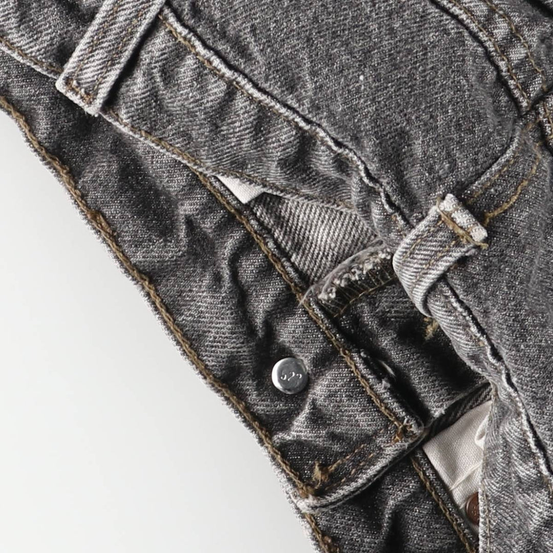 Vintage 90'S Levi's black denim flared denim pants, made in the USA, women's size L (w29). unclear black type Vintage Second Hand