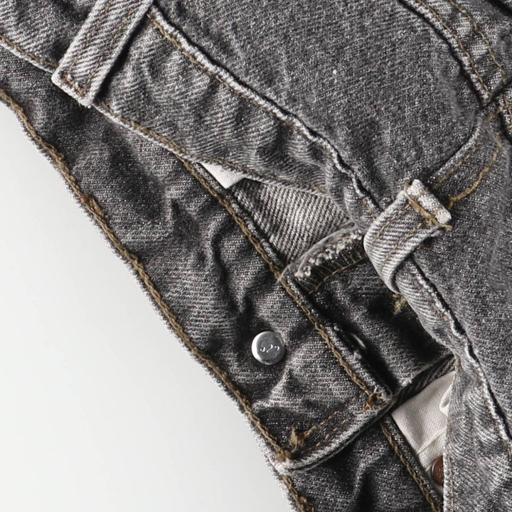 Vintage 90'S Levi's black denim flared denim pants, made in the USA, women's size L (w29). unclear black type Vintage Second Hand