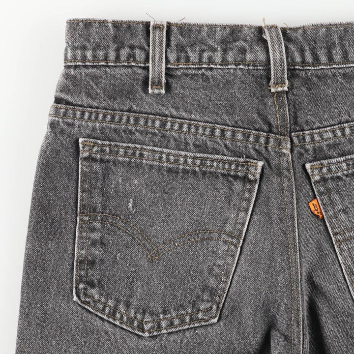 Vintage 90'S Levi's black denim flared denim pants, made in the USA, women's size L (w29). unclear black type Vintage Second Hand