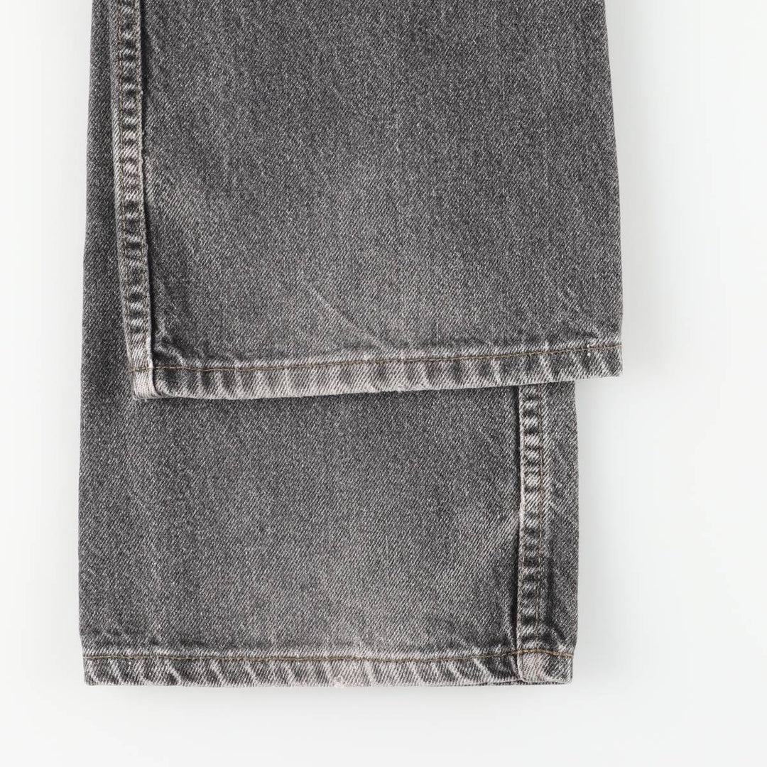 Vintage 90'S Levi's black denim flared denim pants, made in the USA, women's size L (w29). unclear black type Vintage Second Hand