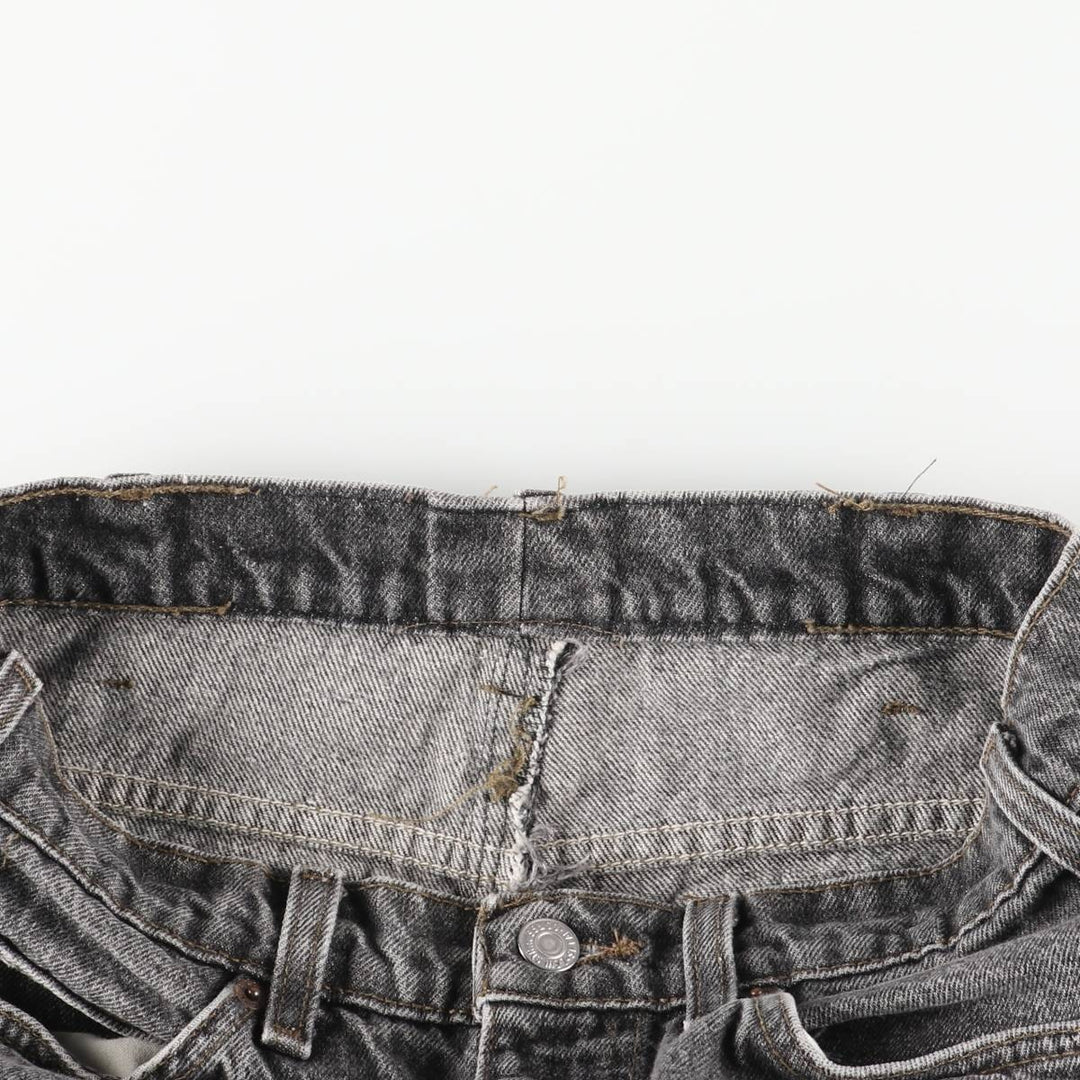 Vintage 90'S Levi's black denim flared denim pants, made in the USA, women's size L (w29). unclear black type Vintage Second Hand