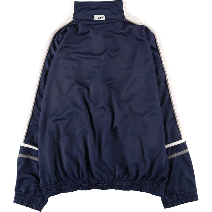 90'S Reebok Jersey Track Jacket, Men's Size Small, Vintage polyester navy blue type Vintage Second Hand