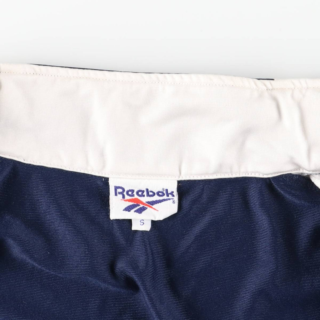 90'S Reebok Jersey Track Jacket, Men's Size Small, Vintage polyester navy blue type Vintage Second Hand