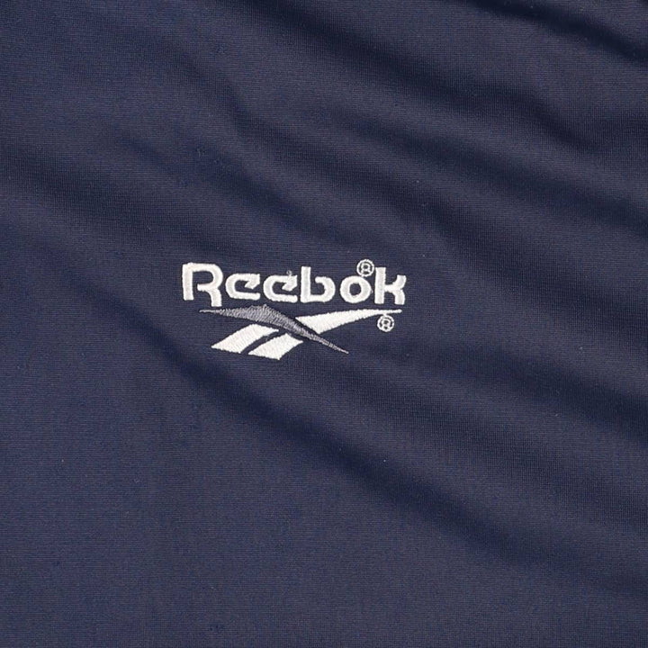 90'S Reebok Jersey Track Jacket, Men's Size Small, Vintage polyester navy blue type Vintage Second Hand