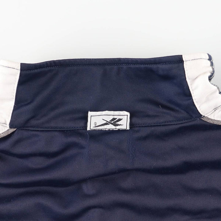 90'S Reebok Jersey Track Jacket, Men's Size Small, Vintage polyester navy blue type Vintage Second Hand
