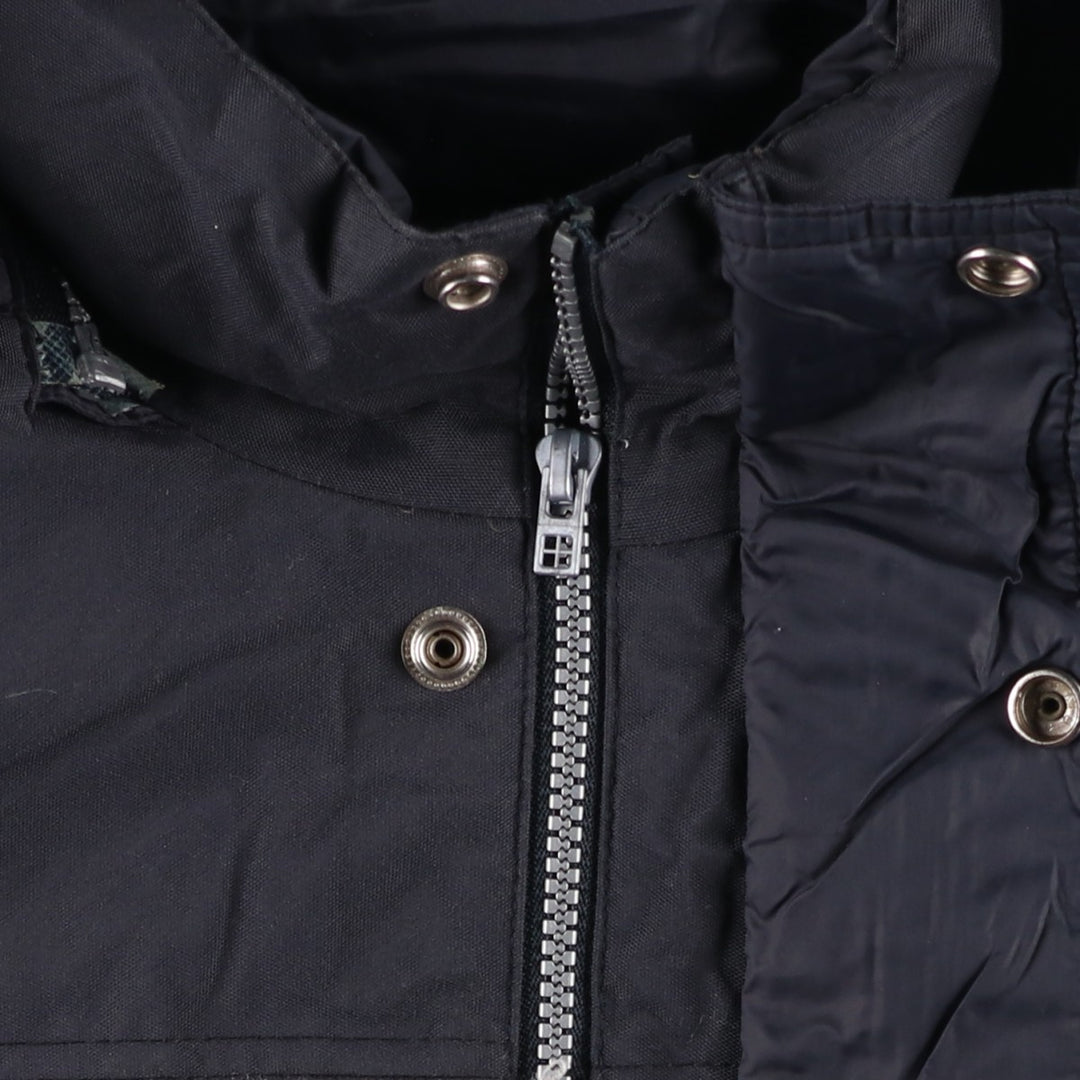 Vintage 90'S Kappa down parka, men's size XL Nylon black type Vintage Second Hand