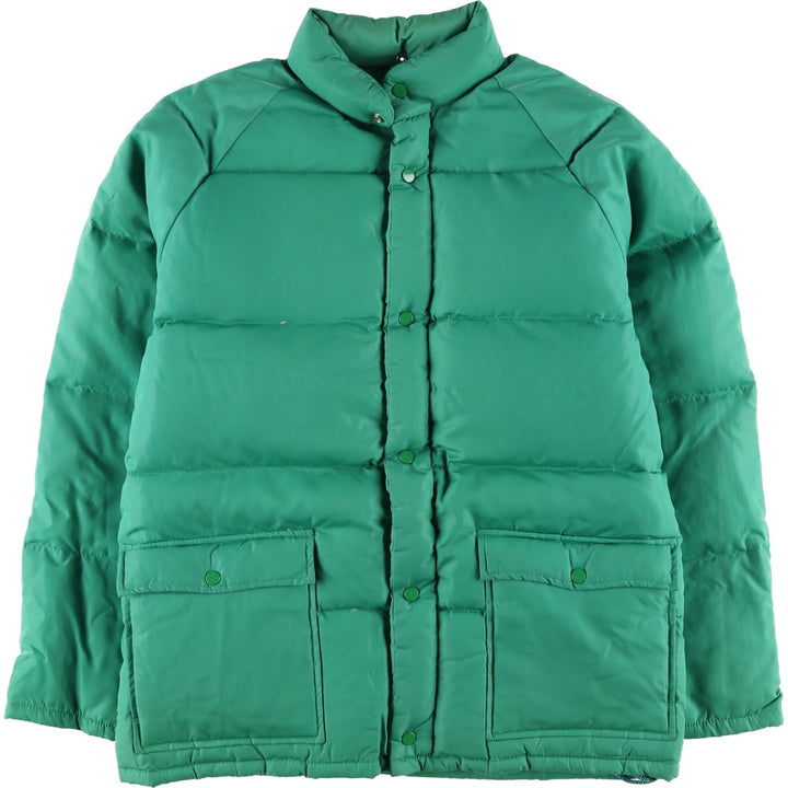 Montgomery Ward Vintage Men's Down Jacket, Size L Nylon green type Vintage Second Hand