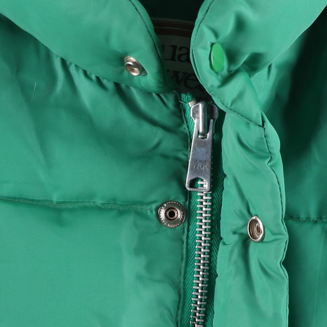 Montgomery Ward Vintage Men's Down Jacket, Size L Nylon green type Vintage Second Hand