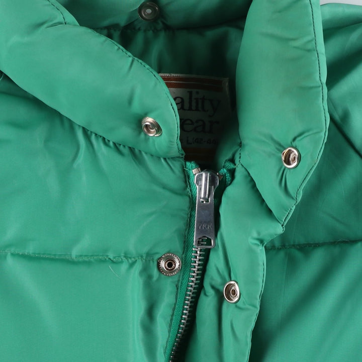 Montgomery Ward Vintage Men's Down Jacket, Size L Nylon green type Vintage Second Hand