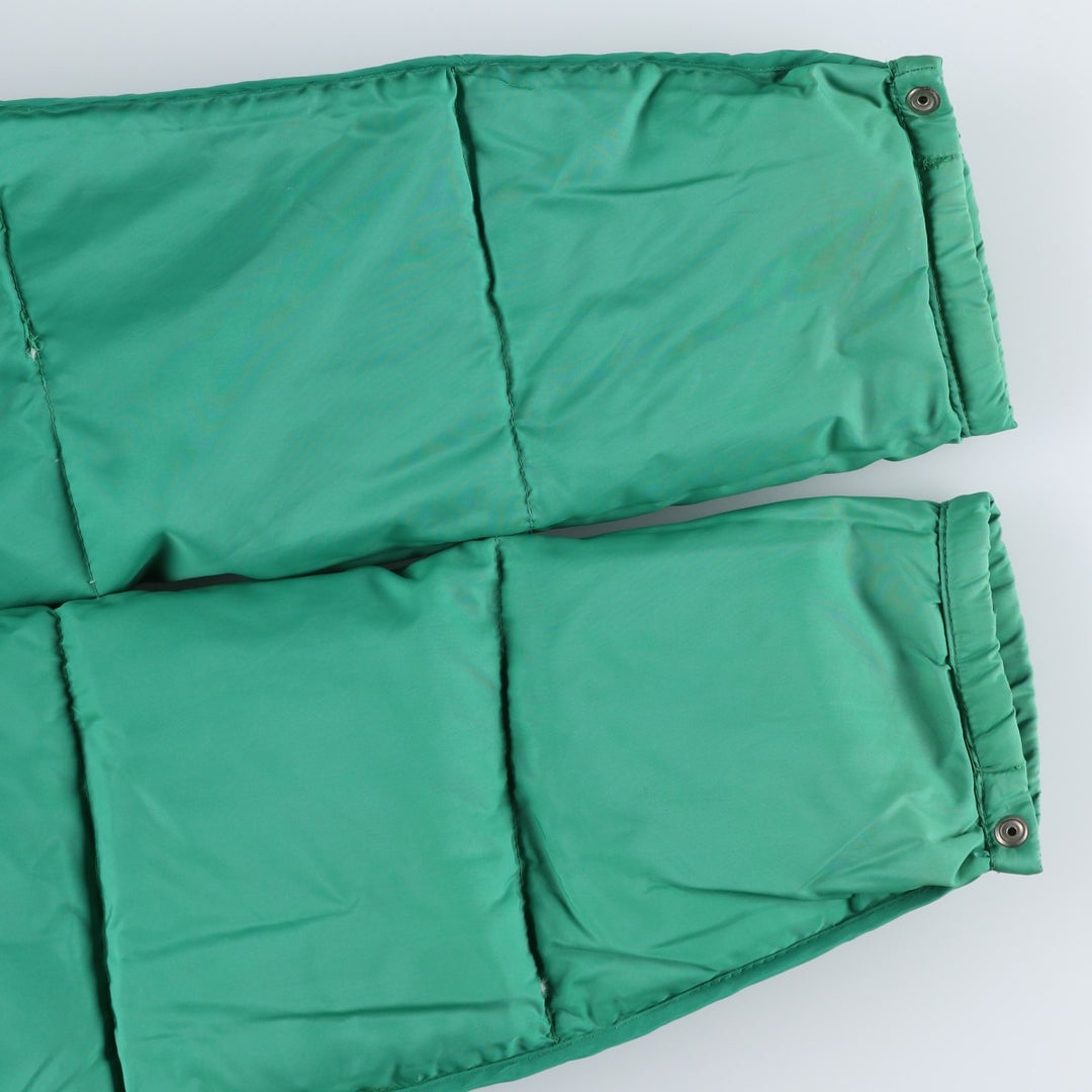 Montgomery Ward Vintage Men's Down Jacket, Size L Nylon green type Vintage Second Hand