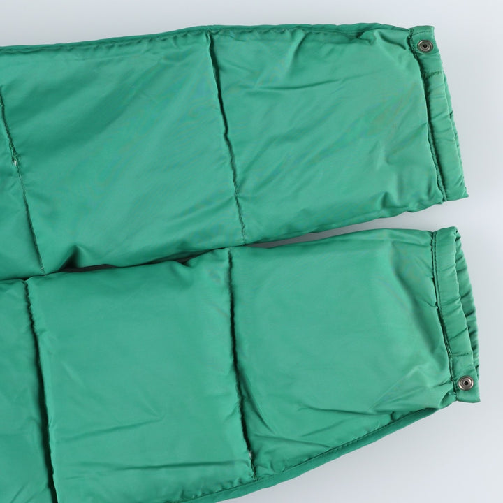 Montgomery Ward Vintage Men's Down Jacket, Size L Nylon green type Vintage Second Hand
