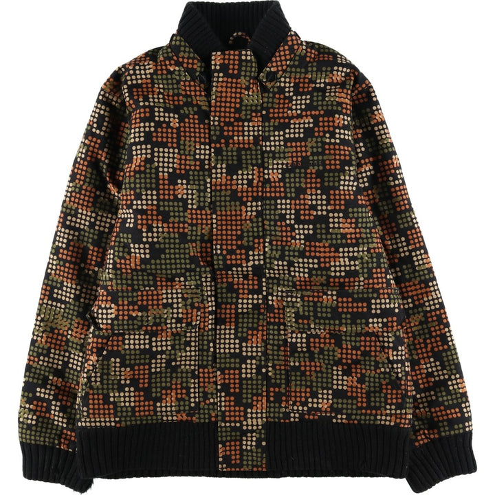 Carhartt All-Over Dot Pattern Padded Work Blouson, Men's Size Small Nylon black type Vintage Second Hand