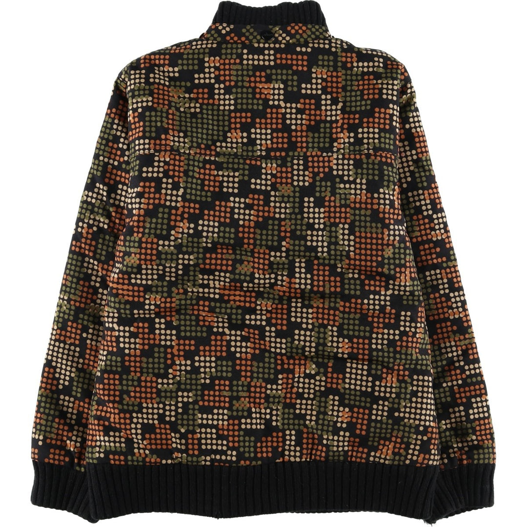 Carhartt All-Over Dot Pattern Padded Work Blouson, Men's Size Small Nylon black type Vintage Second Hand