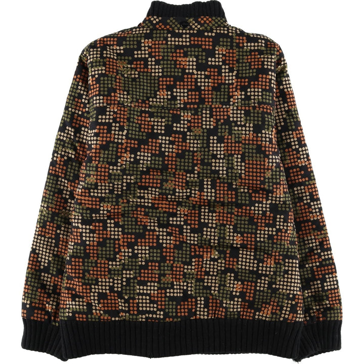 Carhartt All-Over Dot Pattern Padded Work Blouson, Men's Size Small Nylon black type Vintage Second Hand