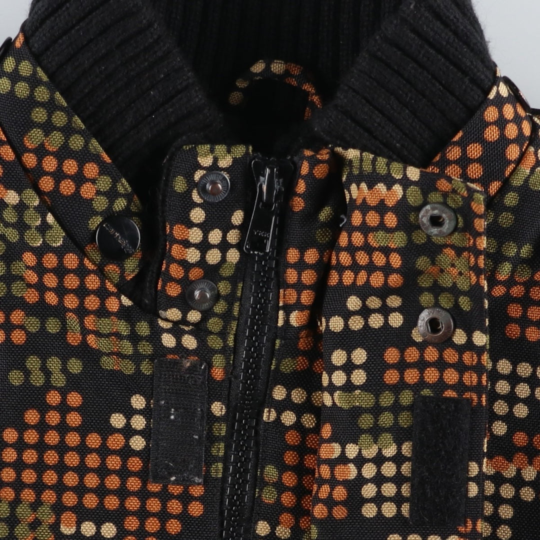 Carhartt All-Over Dot Pattern Padded Work Blouson, Men's Size Small Nylon black type Vintage Second Hand