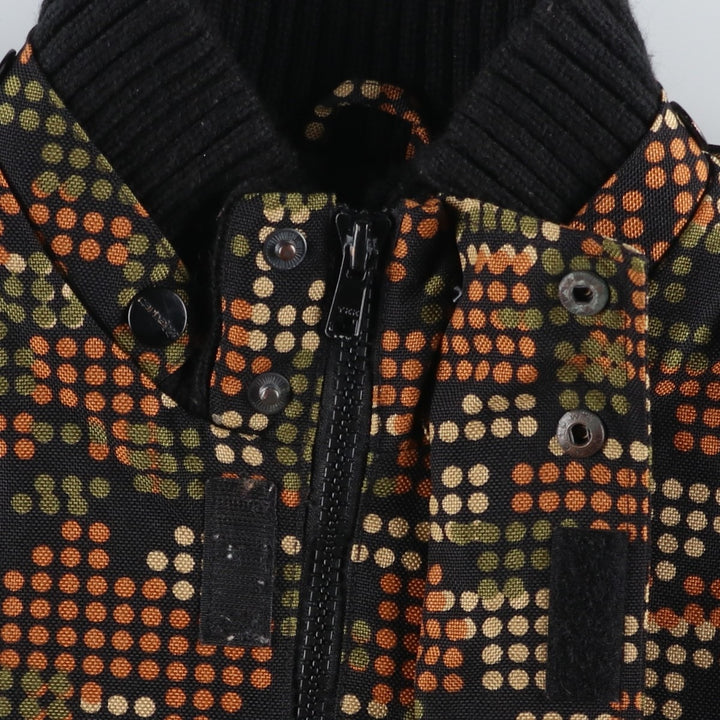 Carhartt All-Over Dot Pattern Padded Work Blouson, Men's Size Small Nylon black type Vintage Second Hand