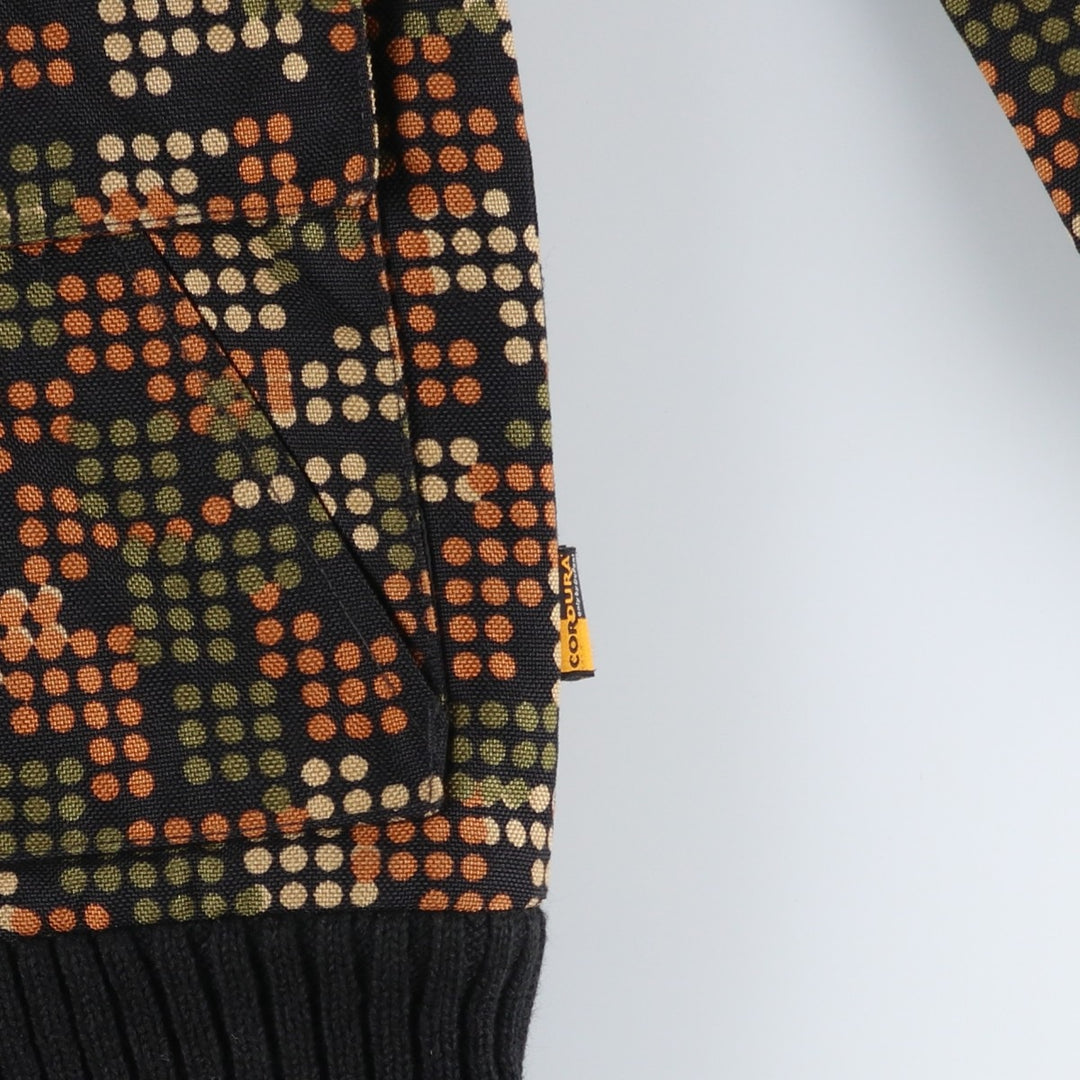 Carhartt All-Over Dot Pattern Padded Work Blouson, Men's Size Small Nylon black type Vintage Second Hand