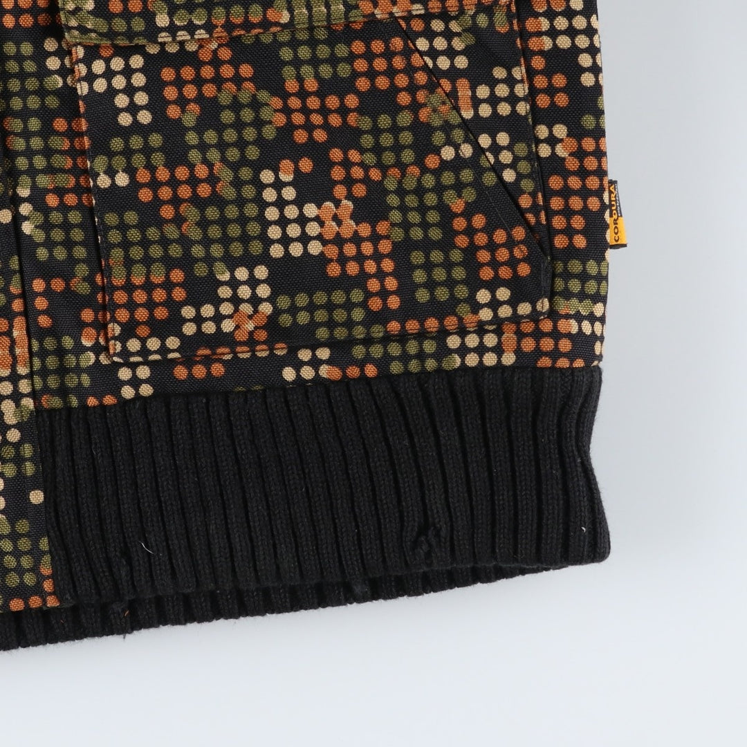 Carhartt All-Over Dot Pattern Padded Work Blouson, Men's Size Small Nylon black type Vintage Second Hand