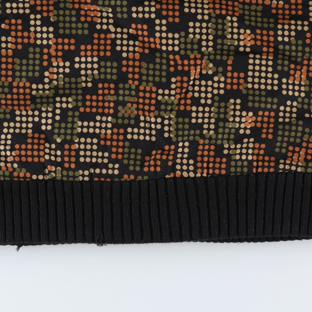 Carhartt All-Over Dot Pattern Padded Work Blouson, Men's Size Small Nylon black type Vintage Second Hand
