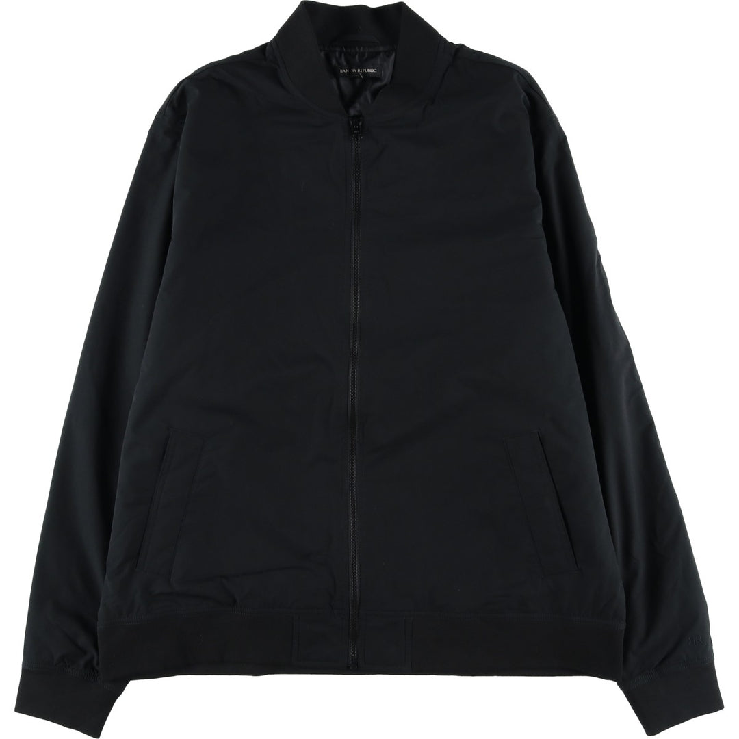 2000'S Banana Republic padded puffer jacket, men's size XL polyester black type Vintage Second Hand