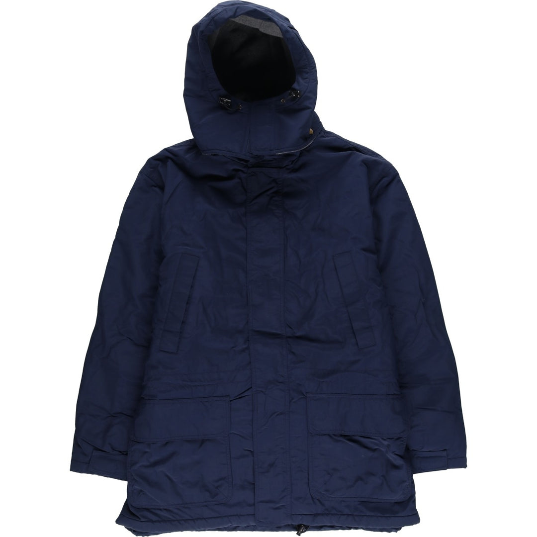 Vintage 80s-90'S Lands' End padded parka/puffer jacket, men's size XL Nylon black type Vintage Second Hand