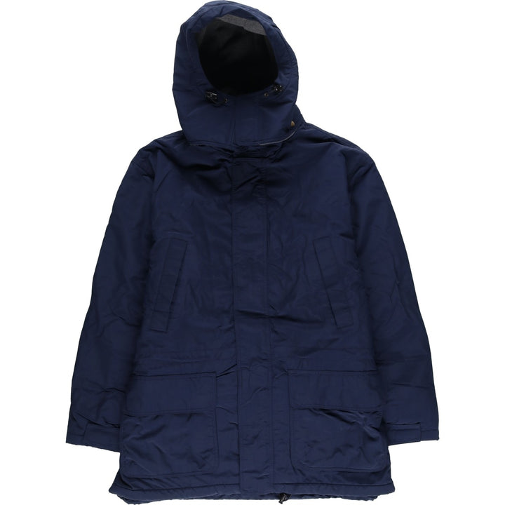 Vintage 80s-90'S Lands' End padded parka/puffer jacket, men's size XL Nylon black type Vintage Second Hand