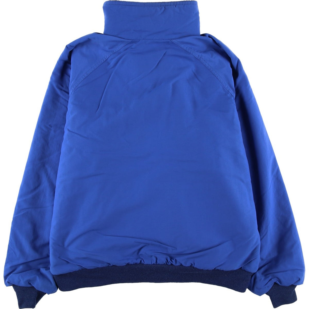 Vintage 80s-90'S Lands' End padded puffer jacket, made in the USA, size L, men's Nylon blue type Vintage Second Hand