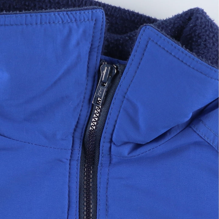 Vintage 80s-90'S Lands' End padded puffer jacket, made in the USA, size L, men's Nylon blue type Vintage Second Hand