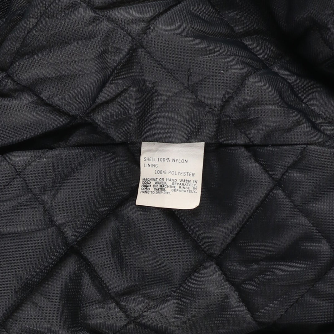 Vintage King Louie Stars and Stripes Nylon Stadium Jacket with Badge, Made in USA, Men's XL Nylon black type Vintage Second Hand