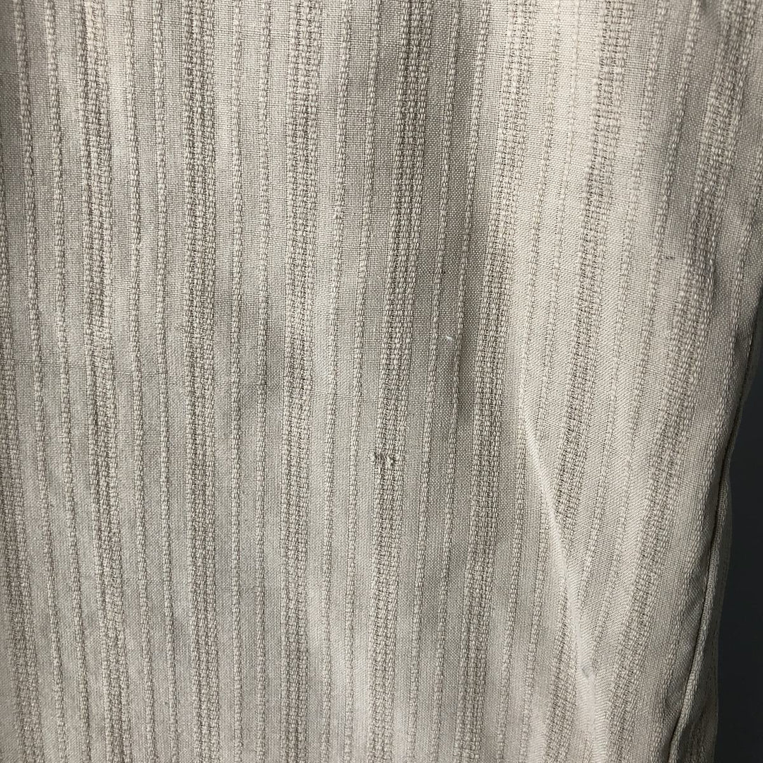 GEOFFREY BEENE Short Sleeve Open Collar Silk Shirt, Box Shirt, Men's XL silk Beige type Vintage Second Hand