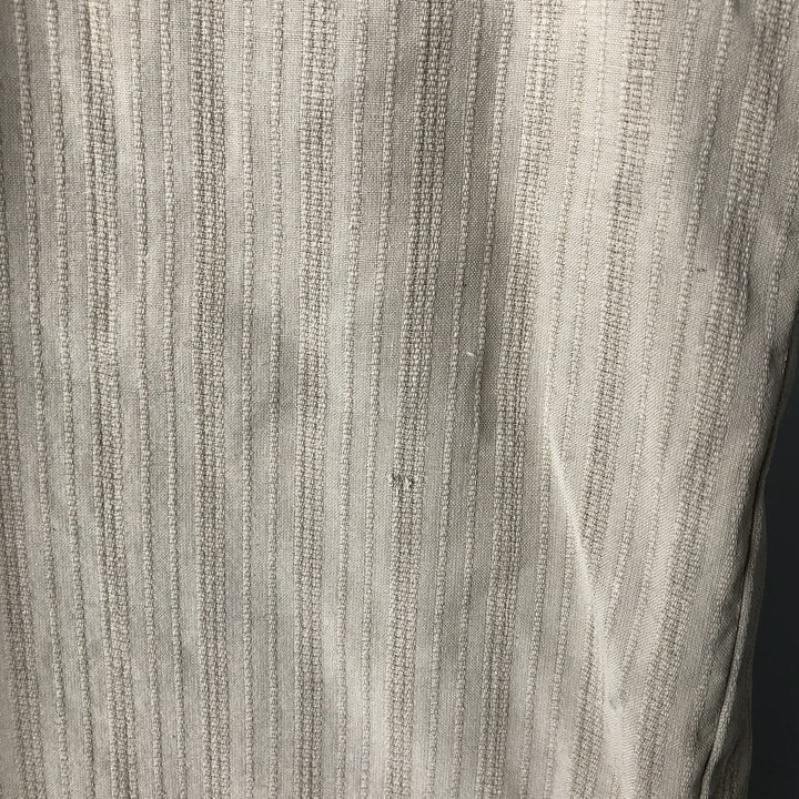 GEOFFREY BEENE Short Sleeve Open Collar Silk Shirt, Box Shirt, Men's XL silk Beige type Vintage Second Hand