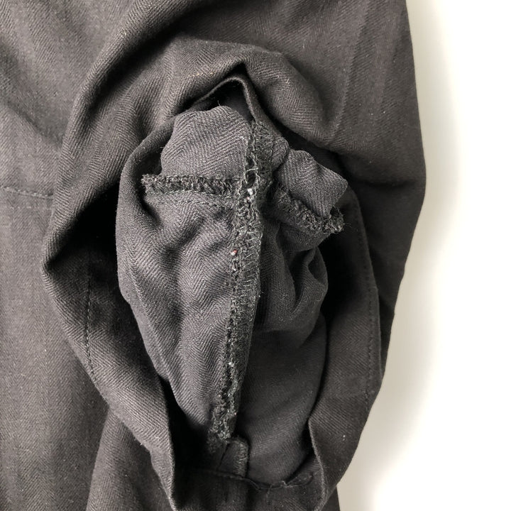 Tommy Bahama Original Fit Herringbone Short Sleeve Open Collar Silk Shirt, Men's XL silk black type Vintage Second Hand