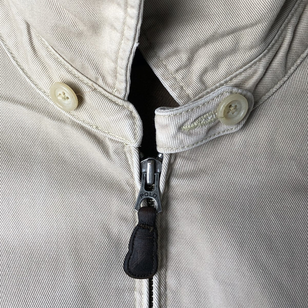 Ralph Lauren POLO by Ralph Lauren Swing Top Sports Jacket Men's L size cotton Beige type Vintage Second Hand